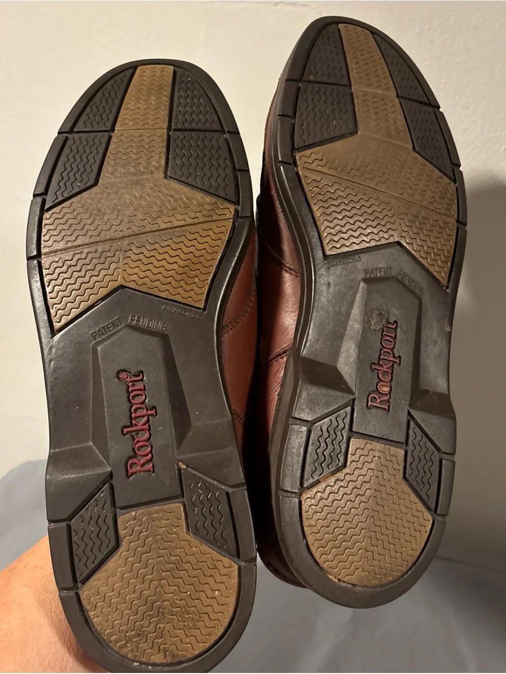 Rockport Men's Tan Brown Leather Boat Shoes